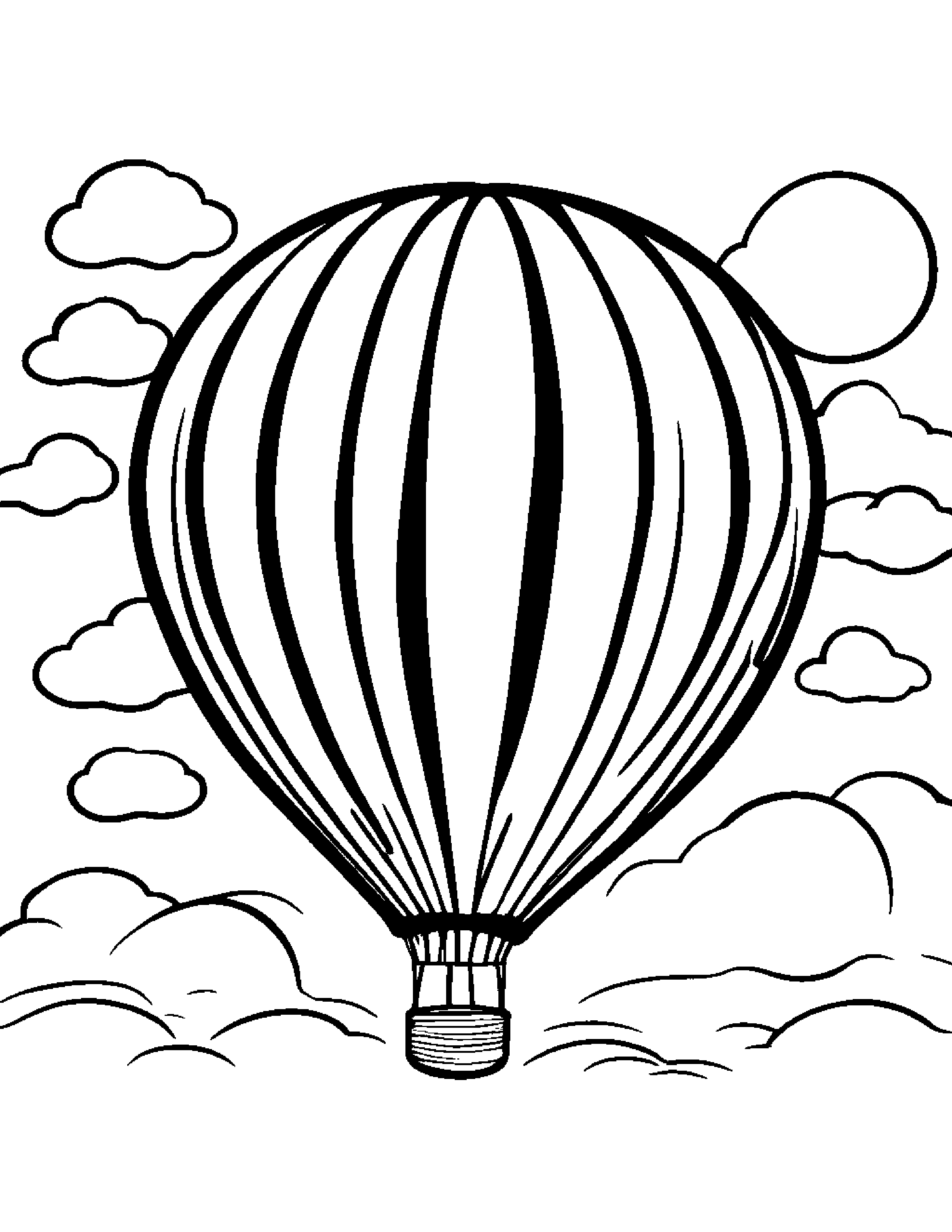 Painter Palette With Balloon Coloring Page (Free Printable PDF)