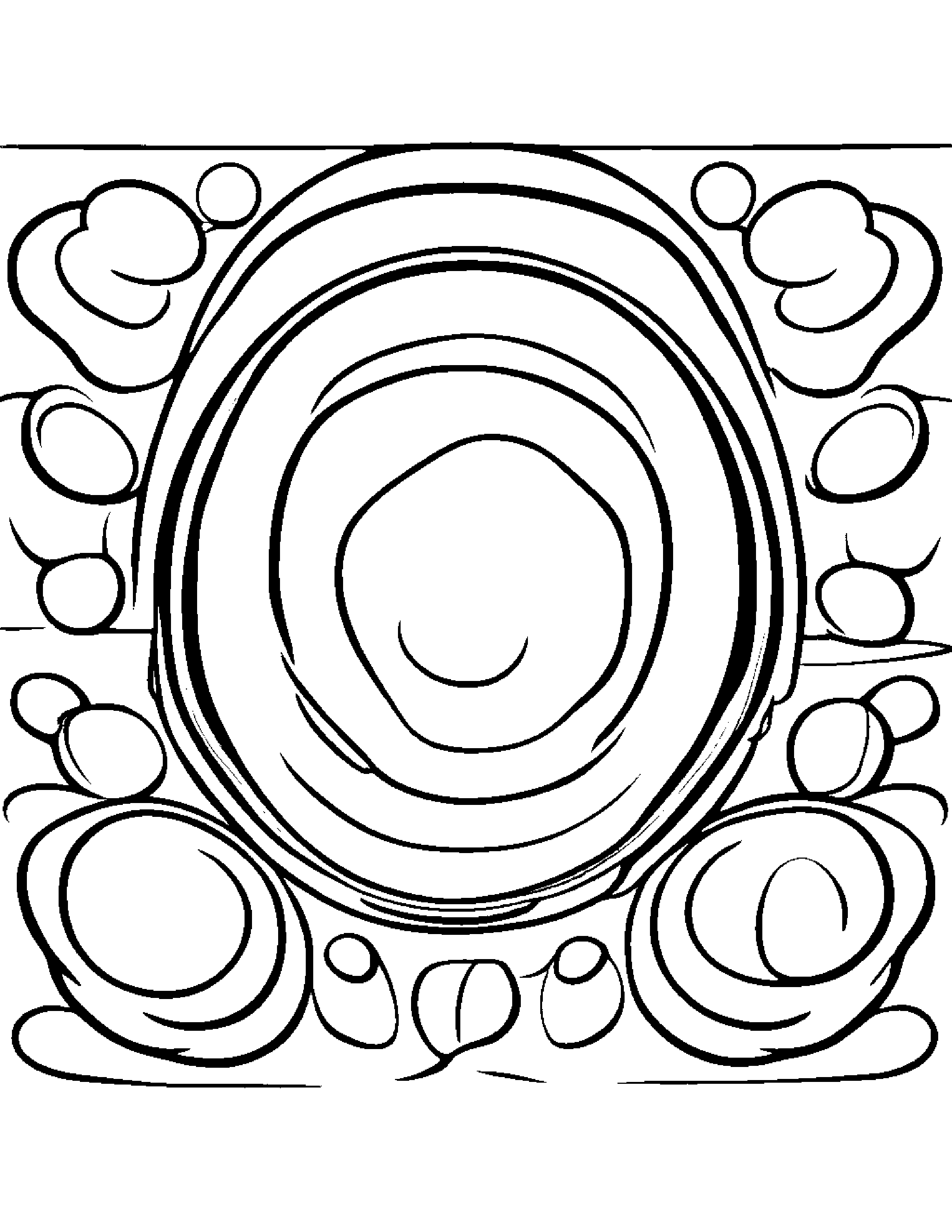 Painter Palette Coloring Page (Free Printable PDF)